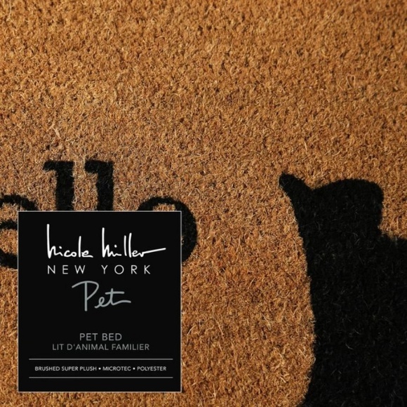 NWT Nicole Miller Outdoor Coir Mat CPC08 Hello Cat - Picture 4 of 6